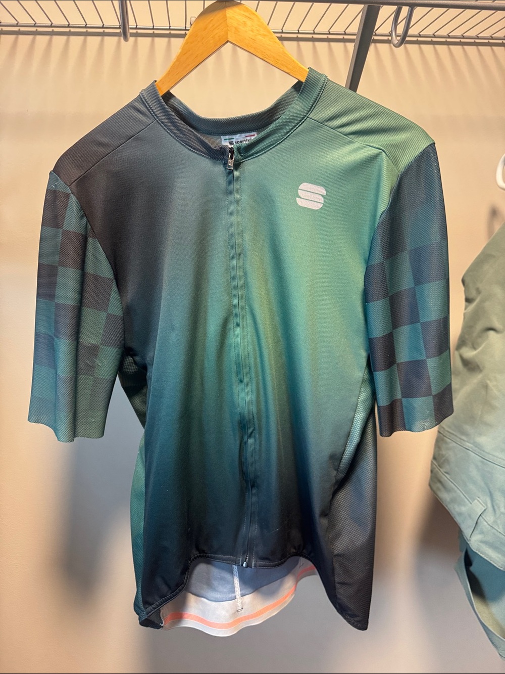 Sportful men's Green Gradient Cycling Jersey